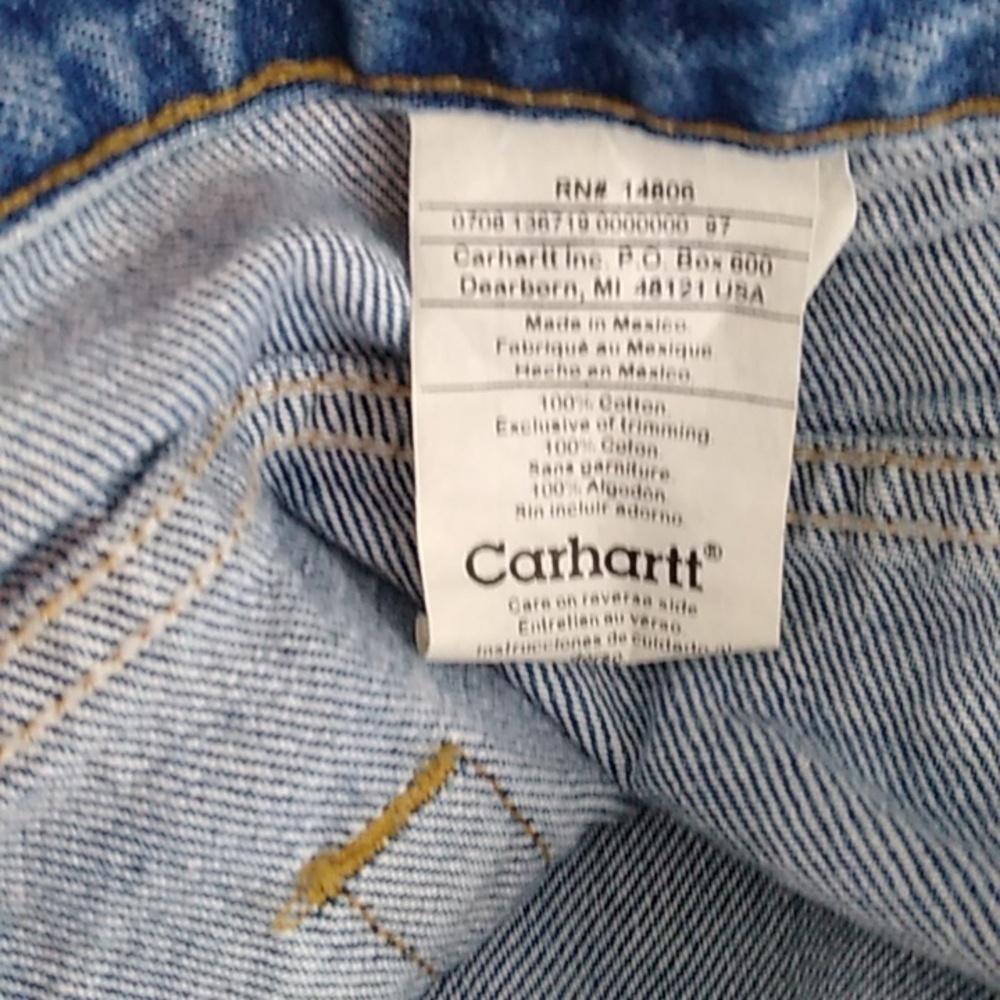 Carhartt - Relaxed Fit Blue Jeans - Size 46x32 - Picture 6 of 6
